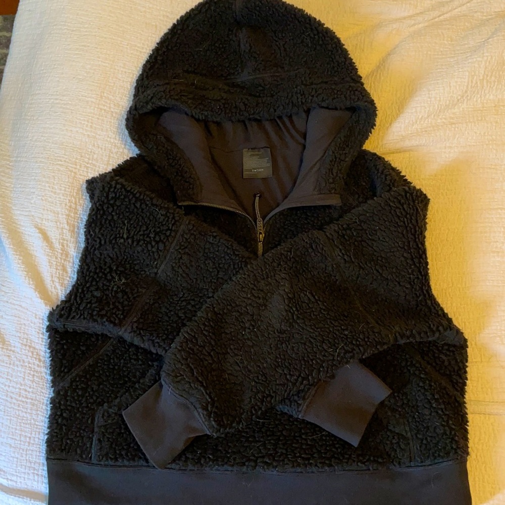 Lululemon Scuba Oversized Sherpa 1/2 zip black M/L